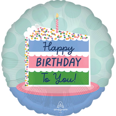 GLOBO CONVER #17C HAPPY BIRTHDAY CAKE