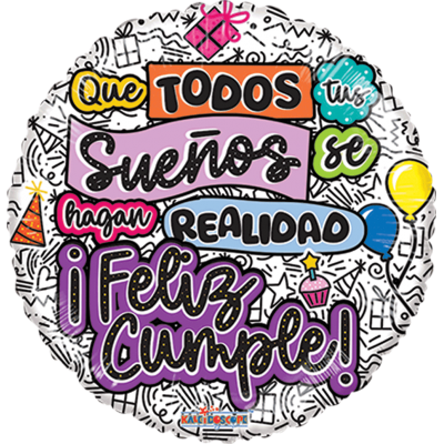 GLOBO CONVER #18C SUEÑOS DE CUMPLE
