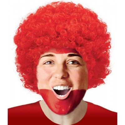 PELUCA AFRO MEDIANA ROJA EURO