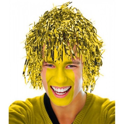 PELUCA METALICA AMARILLA ORO EURO