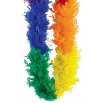 BOA DE PLUMAS COLORES ARCOIRIS 60GR 1.82MT EURO