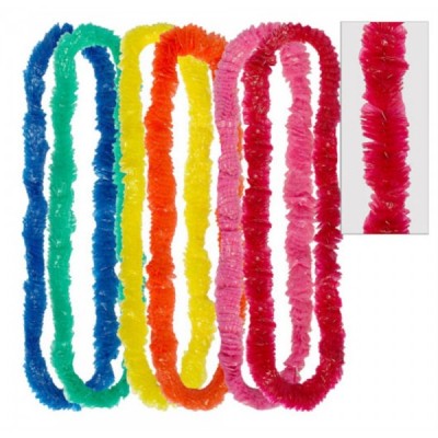 COLLAR HAWAIIANO PLASTICO C/12 VMF EURO. --