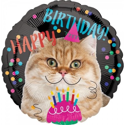 GLOBO CONVER #18C HAPPY BIRTHDAY CAT