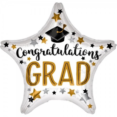 GLOBO CONVER #9S CONGRATULATION GRAD STAR VARIOS DISEÑOS