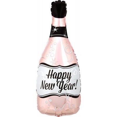 GLOBO CONVER JRSHP HNY ROSE GOLD BUBBLY BOTTLE