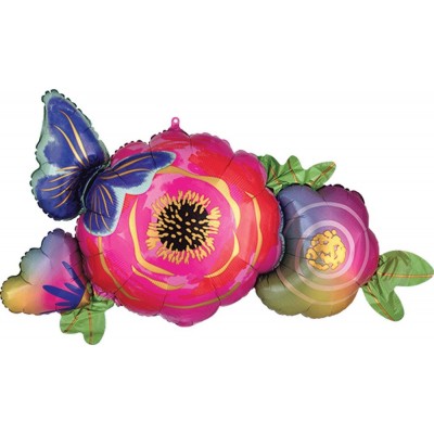 GLOBO CONVER SPRSHP INFUSED FLOWERS & BUTTLERFLY