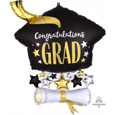 GLOBO CONVER SPRSHP SATIN INFUSED CAP & DIPLOMA