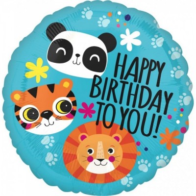 GLOBO CONVER #18C HBD LION, TIGER, PANDA