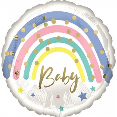 GLOBO CONVER #18C PASTEL RAINBOW BABY