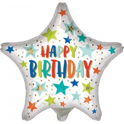 GLOBO CONVER #9S HBD STARS AND DOTS