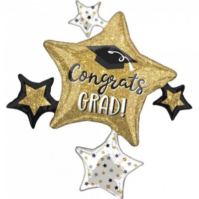 GLOBO CONVER SPRSHP GRAD SPARKLE STAR CLUSTER