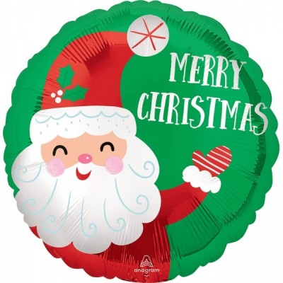 GLOBO CONVER #18C SMILEY SANTA CHRISTMAS