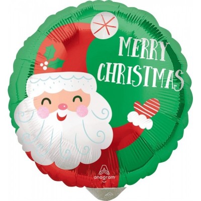 GLOBO CONVER #9C SMILEY SANTA CHRISTMAS