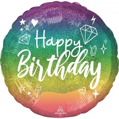 GLOBO CONVER #18C HOLO SPARKLE BIRTHDAY