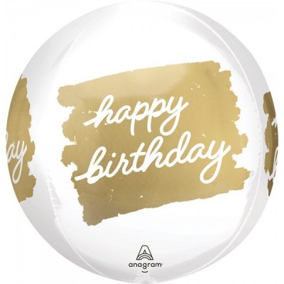 GLOBO CONVER ESFERA ORBZ HBD GOLDEN BIRTHDAY