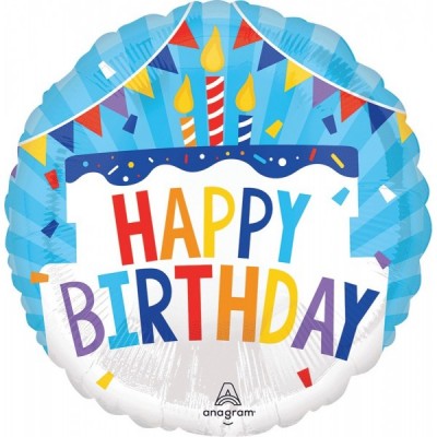 GLOBO CONVER #17C HAPPY BIRTHDAY TIERED CAKE