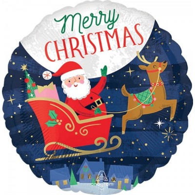 GLOBO CONVER #17C STARRY NIGHT MERRY CHRISTMAS