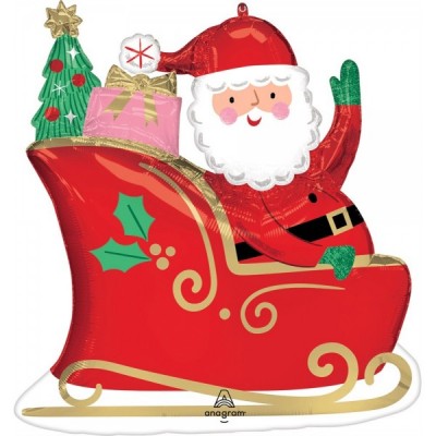 GLOBO CONVER SPRSHP SANTA SLEIGH STARRY NIGHT