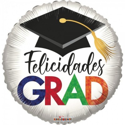 GLOBO CONVER-K #18C FELICIDADES GRAD BIRRETE