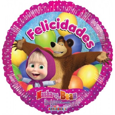 GLOBO CONVER #18C MASHA Y EL OSO FESTIVO HOLO