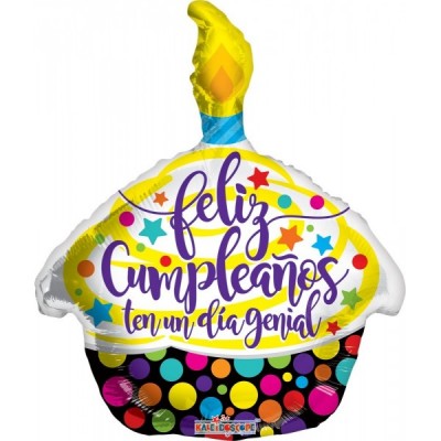 GLOBO CONVER JRSHP FELIZ CUMPLE CUPCAKE
