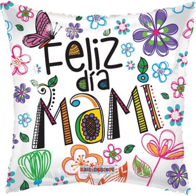 GLOBO CONVER #18Q FELIZ DIA MAMI FLORES