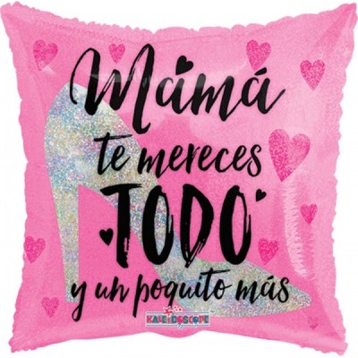 GLOBO CONVER #18Q MAMA ZAPATILLA Y CORAZONES