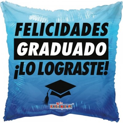 GLOBO CONVER #18Q FELICIDADES GRADUADO LO LOGRASTE
