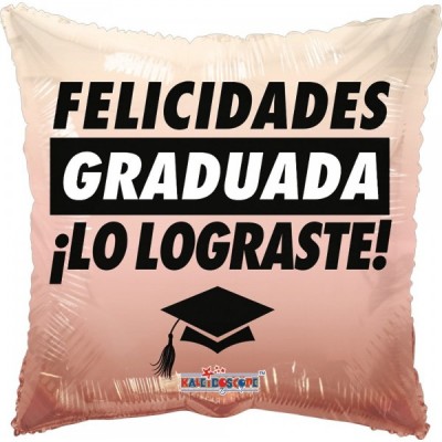 GLOBO CONVER #18Q FELICIDADES GRADUADA LO LOGRASTE