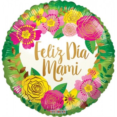 GLOBO CONVER #18C FELIZ DIA MAMI FLORAL