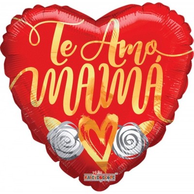 GLOBO CONVER #18H TE AMO MAMA BRUSH HEART