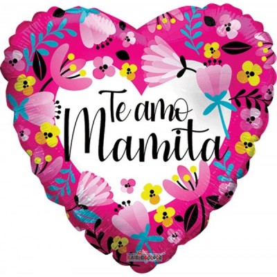 GLOBO CONVER #18H TE AMO MAMAITA CORAZON ROSA