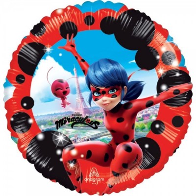 GLOBO CONVER #18C MIRACULOUS LADYBUG Y TIKKI