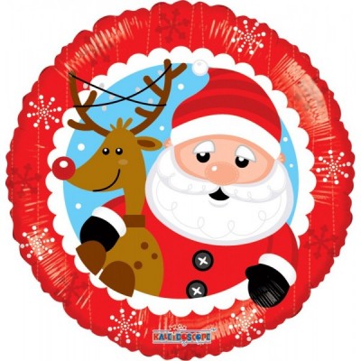 GLOBO CONVER #18C SANTA & REINDEER