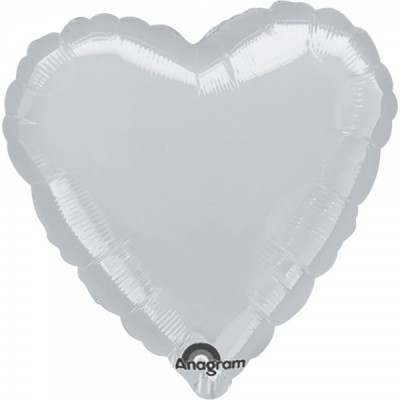 GLOBO CONVER #36H CORAZON SOLIDO PLATA