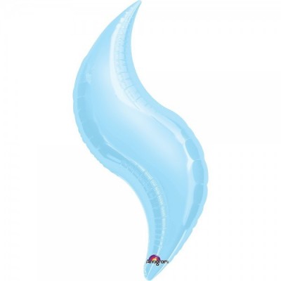 GLOBO CONVER #36CV CURVA SOLIDO AZUL PASTEL