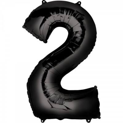 GLOBO CONVER NUMERO JUMBO #2 NEGRO