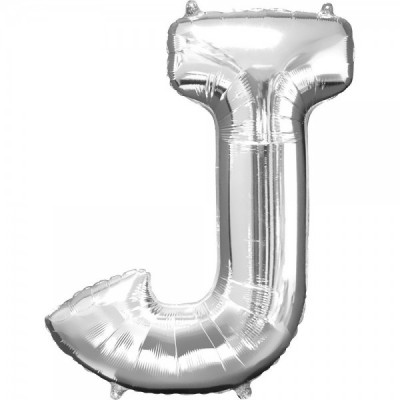 GLOBO CONVER LETRA JUMBO J PLATA