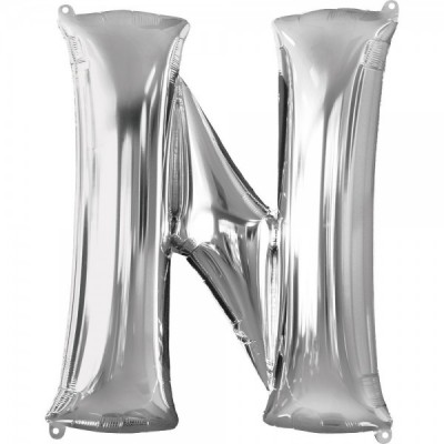 GLOBO CONVER LETRA JUMBO N PLATA