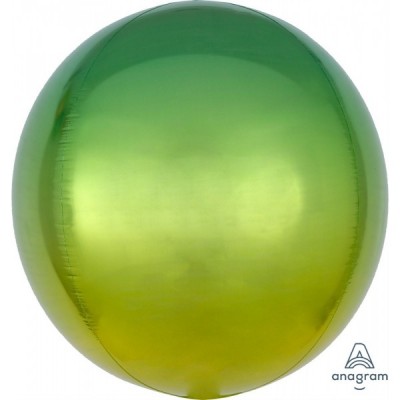 GLOBO CONVER ESFERA ORBZ OMBRE AMARILLO / VERDE