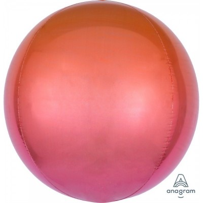 GLOBO CONVER ESFERA ORBZ OMBRE ROJO / NARANJA