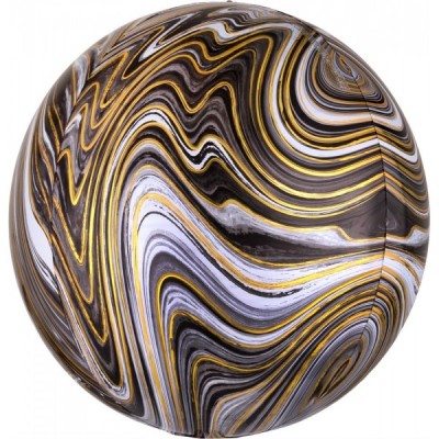 GLOBO CONVER ESFERA ORBZ MARBLEZ NEGRO