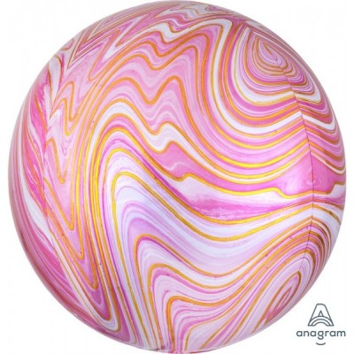 GLOBO CONVER ESFERA ORBZ MARBLEZ ROSA