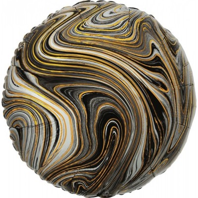 GLOBO CONVER #17C CIRCULO MARBLEZ NEGRO