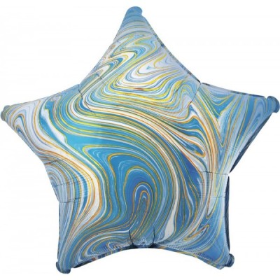 GLOBO CONVER #22S ESTRELLA MARBLEZ AZUL