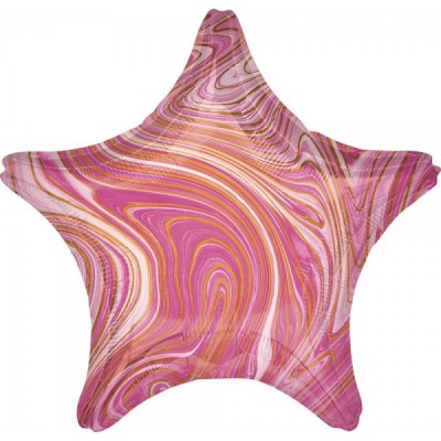 GLOBO CONVER #22S ESTRELLA MARBLEZ ROSA