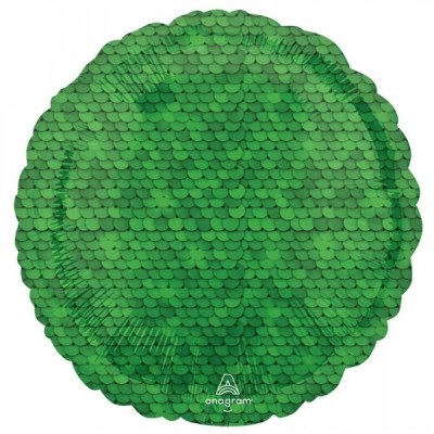 GLOBO CONVER #17C CIRCULO SEQUINS VERDE