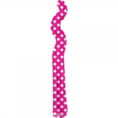 GLOBO CONVER KURLYS ZIG-ZAG HOT PINK DOTS