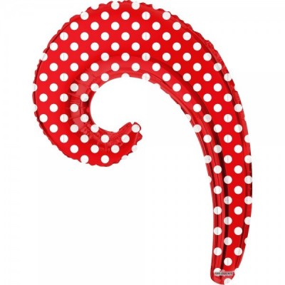 GLOBO CONVER KURLYS WAVE ROJO DOTS