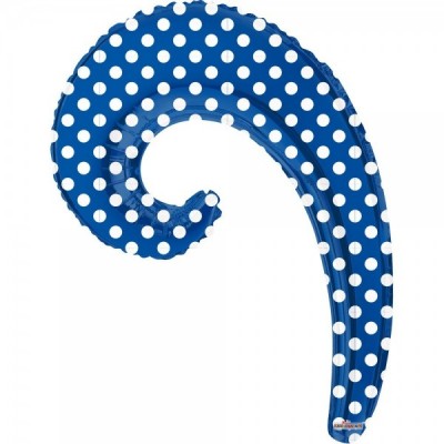 GLOBO CONVER KURLYS WAVE AZUL ROYAL DOTS